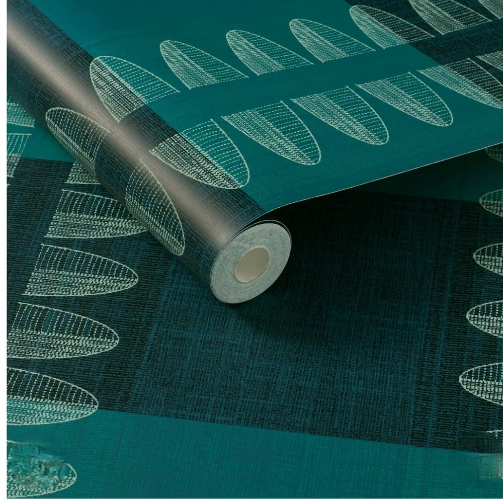 Opalhouse Diskus Plaid Peel & Stick Wallpaper Blue